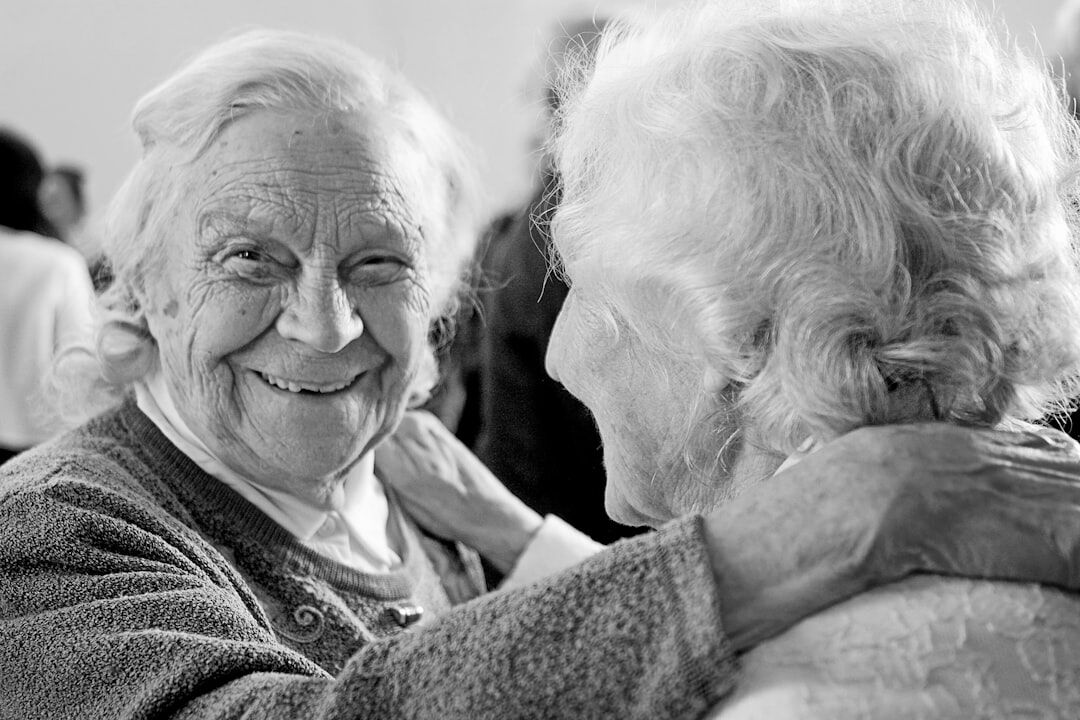elderly person sharing story